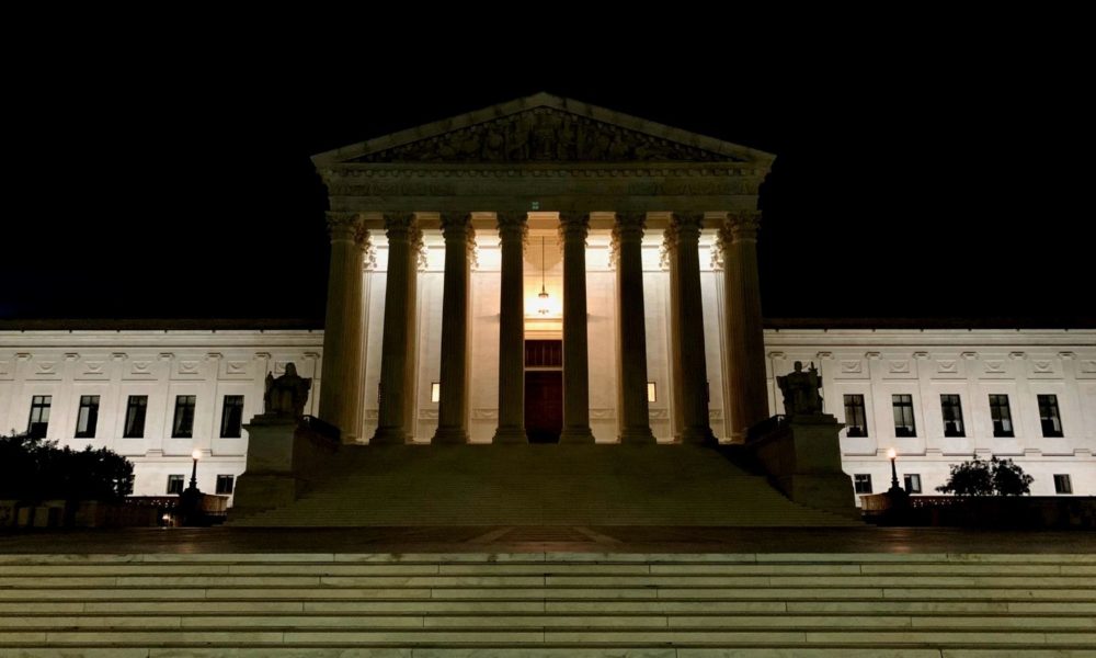 Supreme Court at night