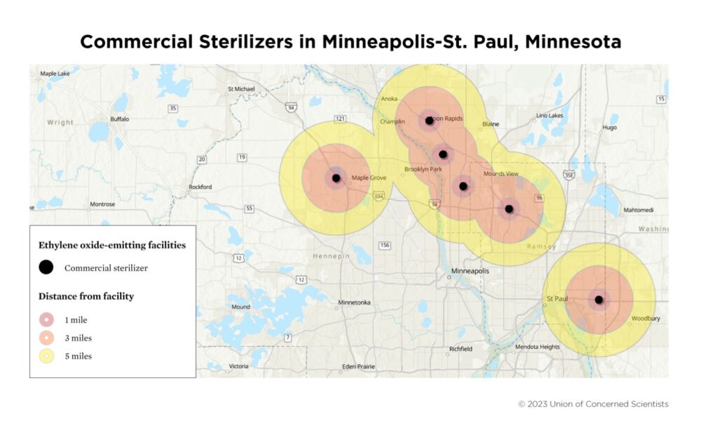 ethylene oxide hotspots in MN