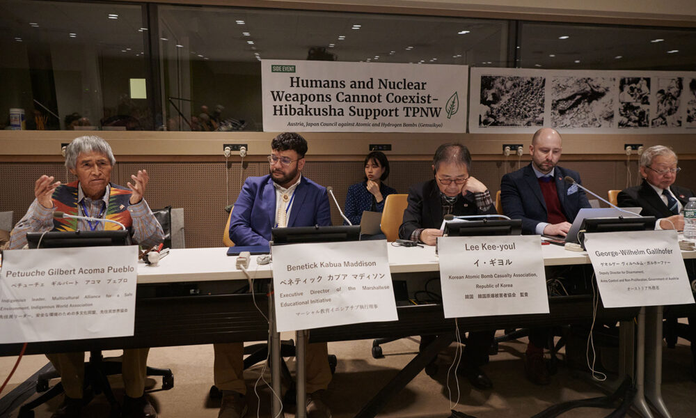 Participants at the 2023 NuclearBan Week Second Meeting of States Parties (2MSP)