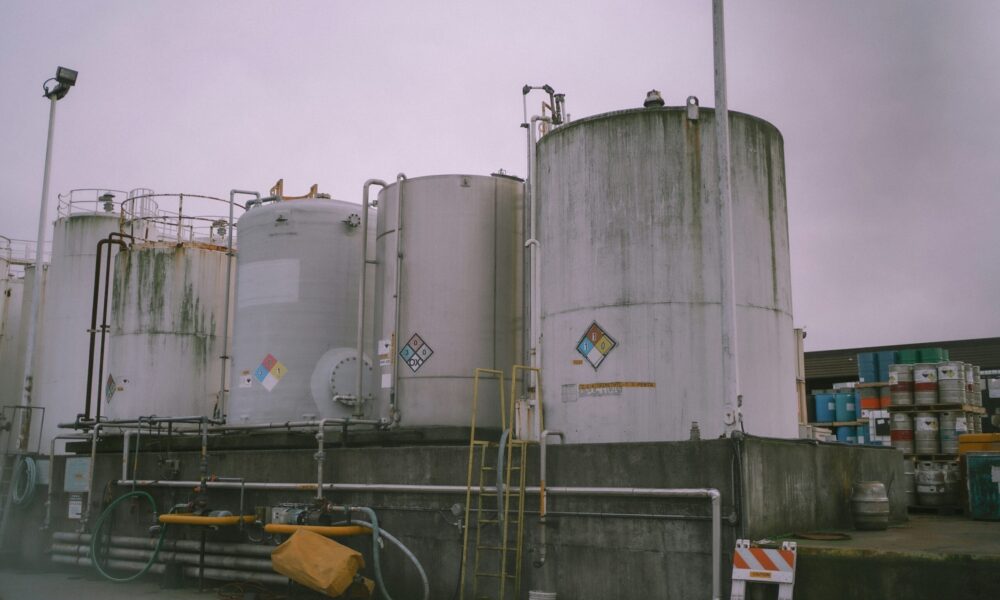 large industrial tanks