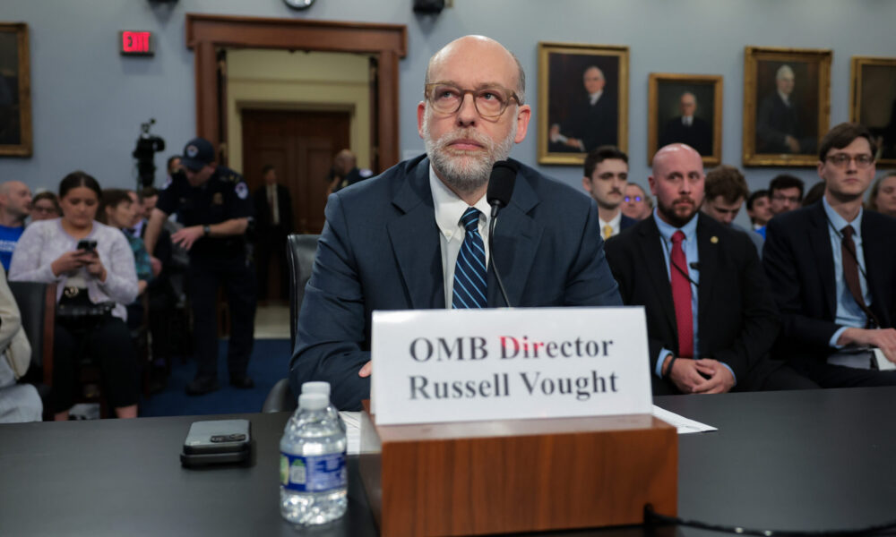 OMB director Russell Vought testifies before Congress